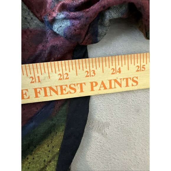 The Pyramid Collection Cardigan Jacket XL Gray Abstract Multi Color Artsy Boho - Picture 3 of 13